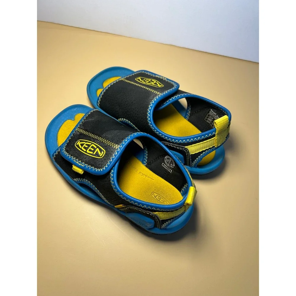 Keen Stingray Kids Water Sandals Blue Yellow Black 1025662 Size 10 US Toddler